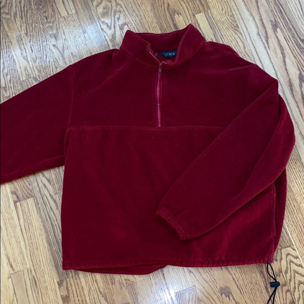J Crew Fleece Zip Up pull over